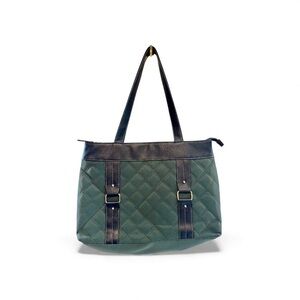 Simple & Functional Quilted Green Tote Bag
